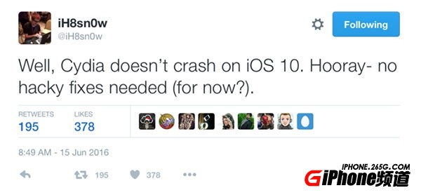 iOS10越狱有望？Cydia可在iOS10中正常运行